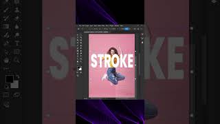 I Tried The New Photoshop 2025 Outline Text Effect#shorts#tutorial#photoshop#typography