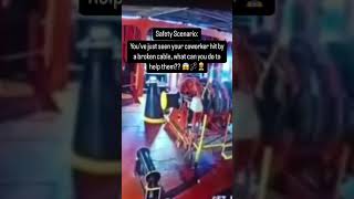 Worker is hit by broken chain on oil rig #jjsafetyllc #safetyfirst #safetyfails