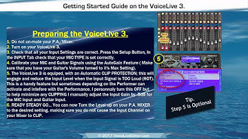 Instructional Videos Getting Started Guide VoiceLive 3