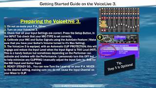 Instructional Videos Getting Started Guide VoiceLive 3