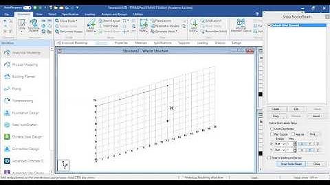 Modelling Geometry in STAAD Pro