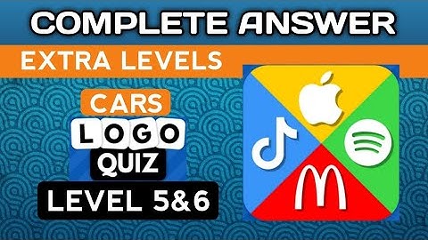 Logo Quiz 2023, EXTRA LEVELS, CARS lvl 5&6.  complete answer. @brainitquizzes  #logoquiz