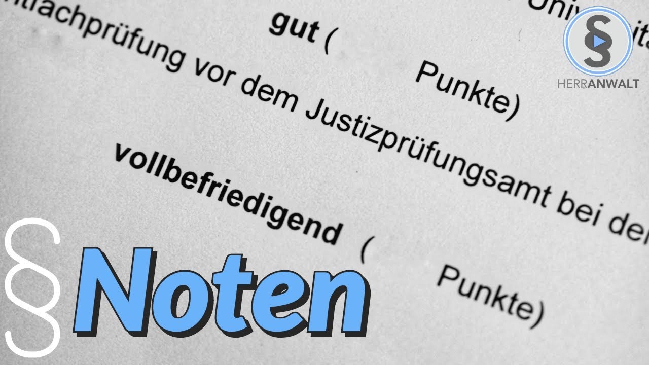 Schlechte Noten Im Jurastudium Nur Befriedigend Herr Anwalt Youtube