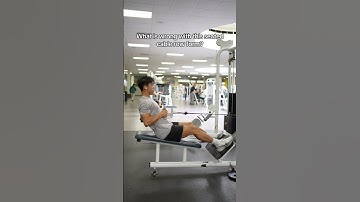 Can you spot what is wrong with this Seated Cable Row?