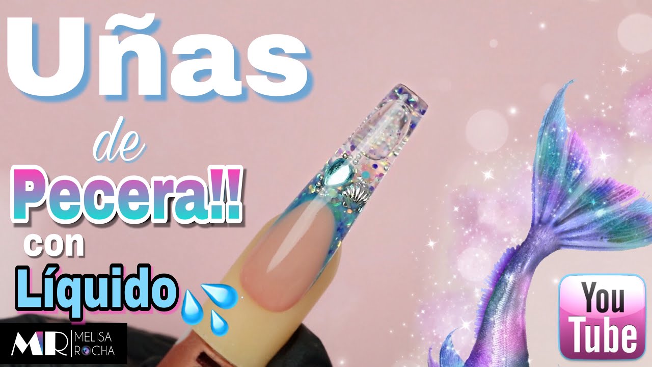 UÑAS de PECERA con LÍQUIDO/AQUARIUM NAILS 💅🏻🐠💦 NUNCA FUE TAN FÁCIL!!