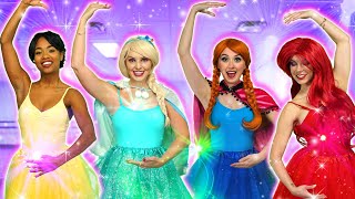 MAGIC BALLERINA DANCE. With Elsa, Belle, Anna, Jasmine, Cinderella and Maleficent. Totally TV Parody
