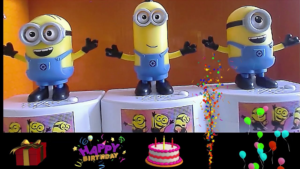 Minions Sing Chipmunk Birthday Song W/ Minion Sound Effects YouTube