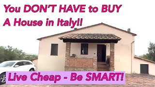 Italian RENTAL House Tour. RENT a House to Begin Your Expat Life! It’s So Inexpensive to Live Here!