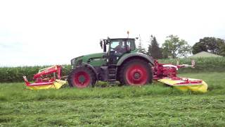 Poettinger V10 demonstration with new fendt 922 in Iowa II