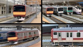 【鉄道模型】E531系赤電カラー入線！前編（常磐線車両との共演編） [Model Railroad] E531 series revival color now available! Part 1