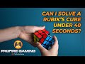 Solving a Rubik's Cube challenge 40 Seconds | 1 year Anniversary Special | The Profire Gaming | 2022