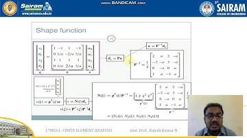 LECTURE VIDEO 2_ 17ME61- MODULE 3_ BEAMS HERMITE SHAPE FUNCTION _ RAJESH KUMAR N