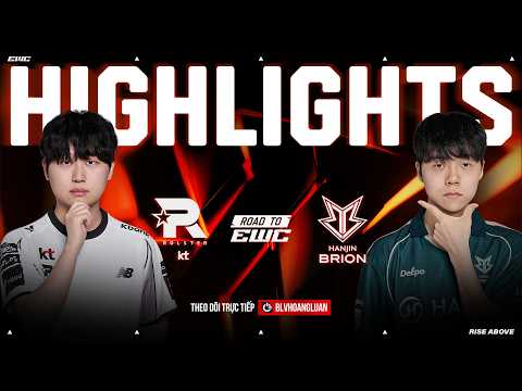 KT VS BRO | HIGHLIGHTS | ROAD TO EWC | HOÀNG LUÂN CO-STREAM #EWCWATCHPARTY #EWCQUALIFIER