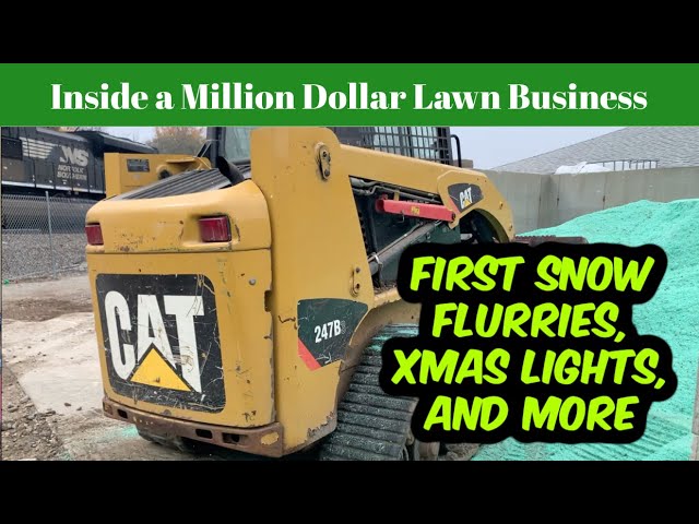 A Full Week of Holiday Lights and Leaf Cleanups! 7 Figure Lawn Business #lawncare #lawnservice