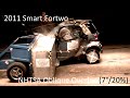 2008-2012 Smart Fortwo NHTSA Oblique Overlap Crash Test (7 Degree / 20% Overlap)