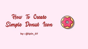 How To Design Simple Donut Icon with CorelDraw X7 [real speed]