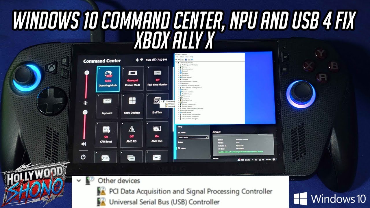 Xbox Ally X - How to get Command Center, NPU and USB 4 working on ...