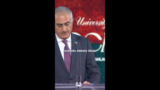 Reza Pahlavi, former crown prince of Iran, spoke at Convocation