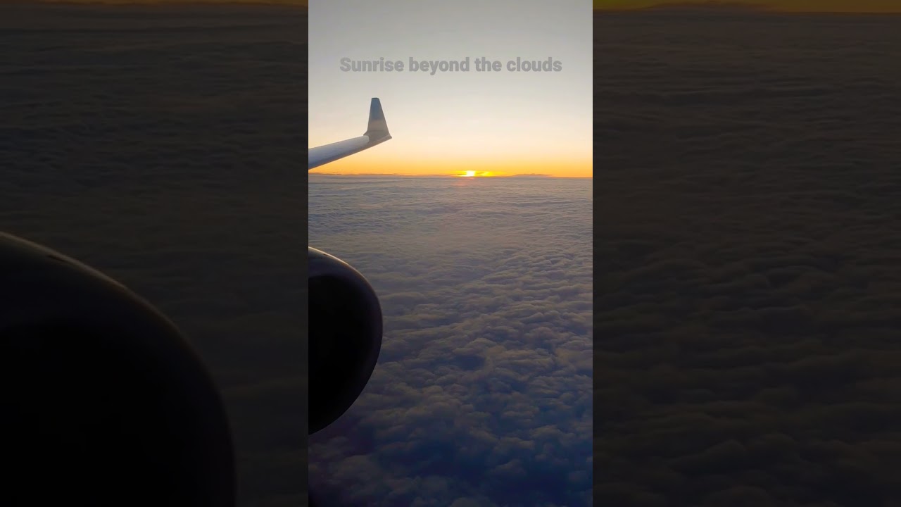 Watch the most BEAUTIFUL sunrise above the clouds!