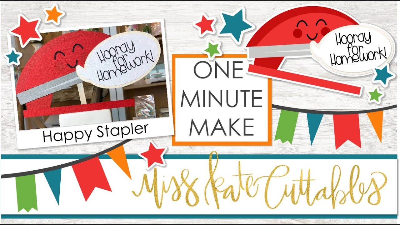 Download One Minute Make - Happy Stapler Layered SVG How To DIY ...