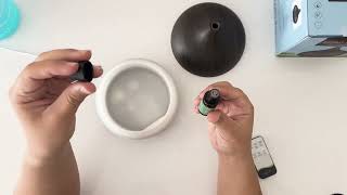 Uzaktan Kumandalı 550 Ml Aroma Difüzörü Ultrasonik Hava Nemlendirici 7 Renk Led Unboxing