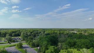 Flying DJI Flip Drone North Over French Creek Reservation Lorain County Ohio 5-17-2026 