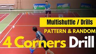 Mastering Badminton - 4 Corner Drill Pattern & Random by KC Badminton 6,157 views 3 years ago 2 minutes, 45 seconds