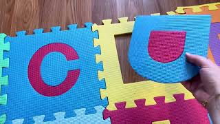 ProSource Kids Puzzle Mat Review — Alphabet & Numbers Foam Tiles screenshot 3