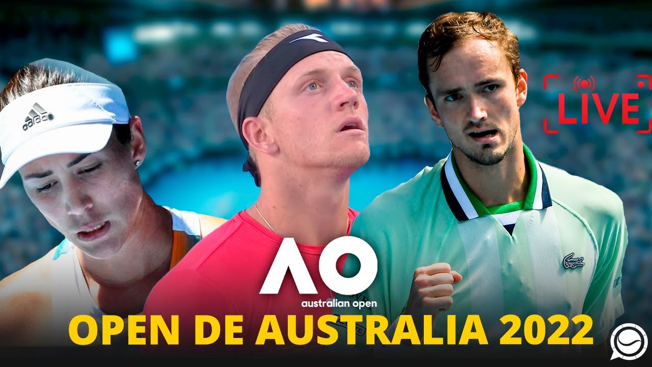 🔴 OPEN DE AUSTRALIA 2022 MUGURUZA FUERA, DAVIDOVICH DIO GUERRA A ALIASSIME, MEDVEDEV GANA A KYRGIOS