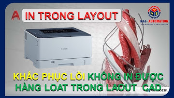 M&E Autocad | Cách Khắc Phục Lỗi Không In Được Trong Layout Autocad.