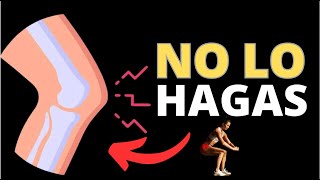 ‍♀3 cosas QUE NO DEBES HACER si tienes desgaste de rodilla y ejercicios para fortalecer piernas