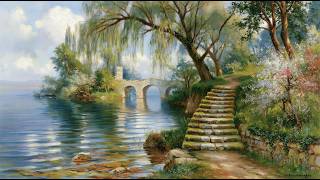 Visual Poems | Floral Shores and Wild Swans | Living Oil Paintings