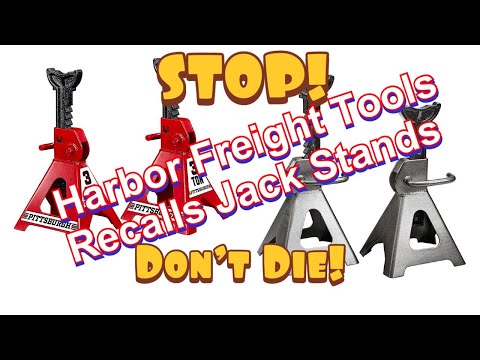 6 Ton Pittsburgh Jack Stand Recall