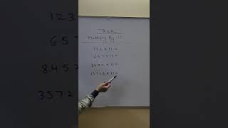 trick of multiply by 11 in 2 seconds | multiplication Trick | Vedic Maths Trick | Vedic Maths