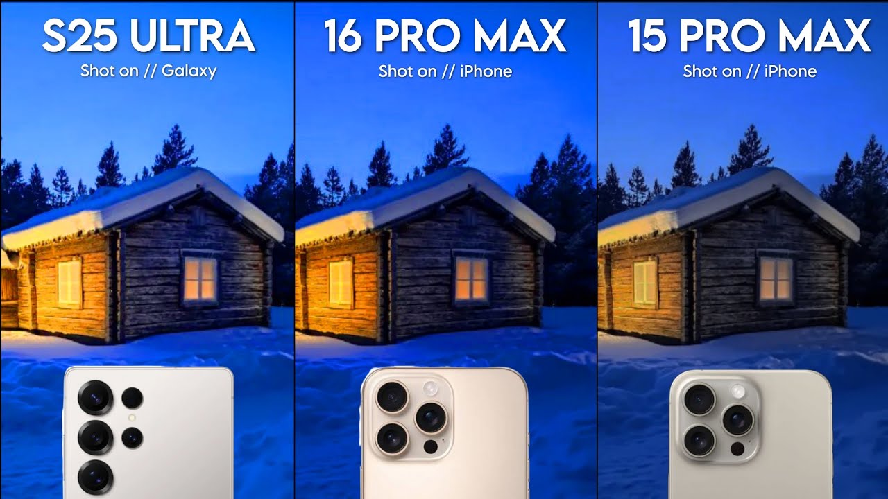 IPHONE 16 PRO MAX VS SAMSUNG GALAXY S25 ULTRA VS IPHONE 15 PRO MAX ...