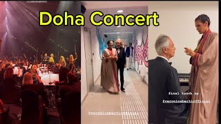 Andre Bocelli In Doha With His Wife Veronica Berti Amazing Concert 2024