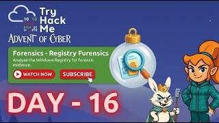 TryHackMe Advent of Cyber Day 16: Windows Registry Forensics