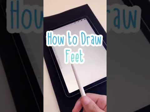 How to Draw Feet Using Simple Shapes howtodraw arttutorial drawingtutorial drawing relaxing