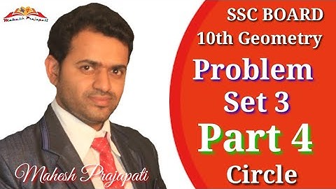 10th Geometry Problem Set 3 Part 4 | Circle | Mahesh Prajapati