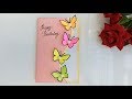 Handmade Butterfly Birthday card/ Pop up card