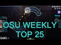 Osu weekly top 25 pp plays