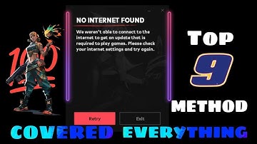 ✅Internet Not found Error in Valorant  (FIX)