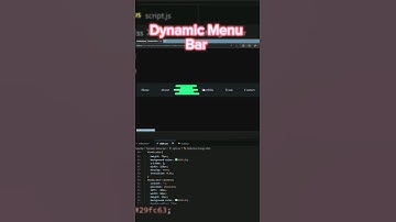 Dynamic Menu ... HTML CSS JavaScript #shorts #dynamic #menu