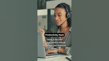 Blur the Background, Enhance Virtual Meetings 🎥✨ #productivity #facts