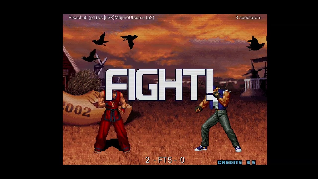 LSK MujuroUtsutsu vs Pikachu0 Android ggpo Kof 2002