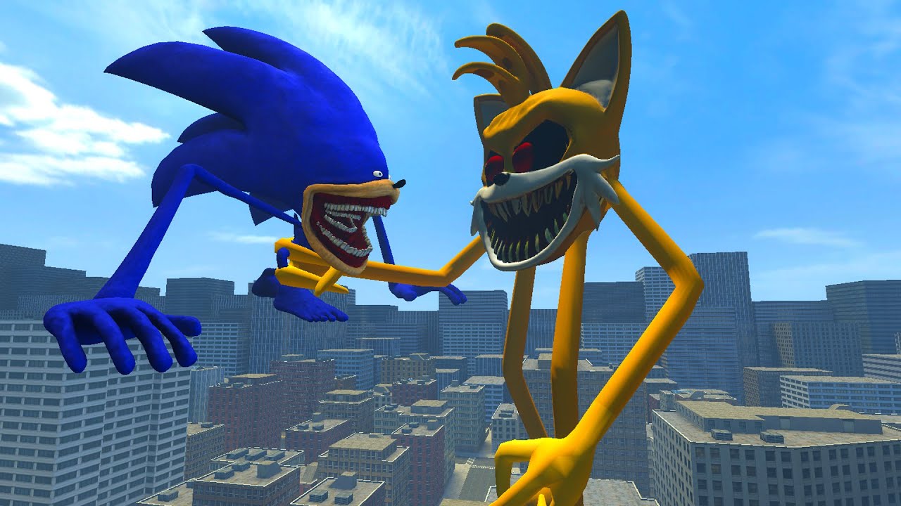 ALL SOCNIC TAILS NIGHTMARE SMILEY'S VS ALL NEW SHIN SONIC TAPES LOVE STORY AND OTHER In Garry's Mod!