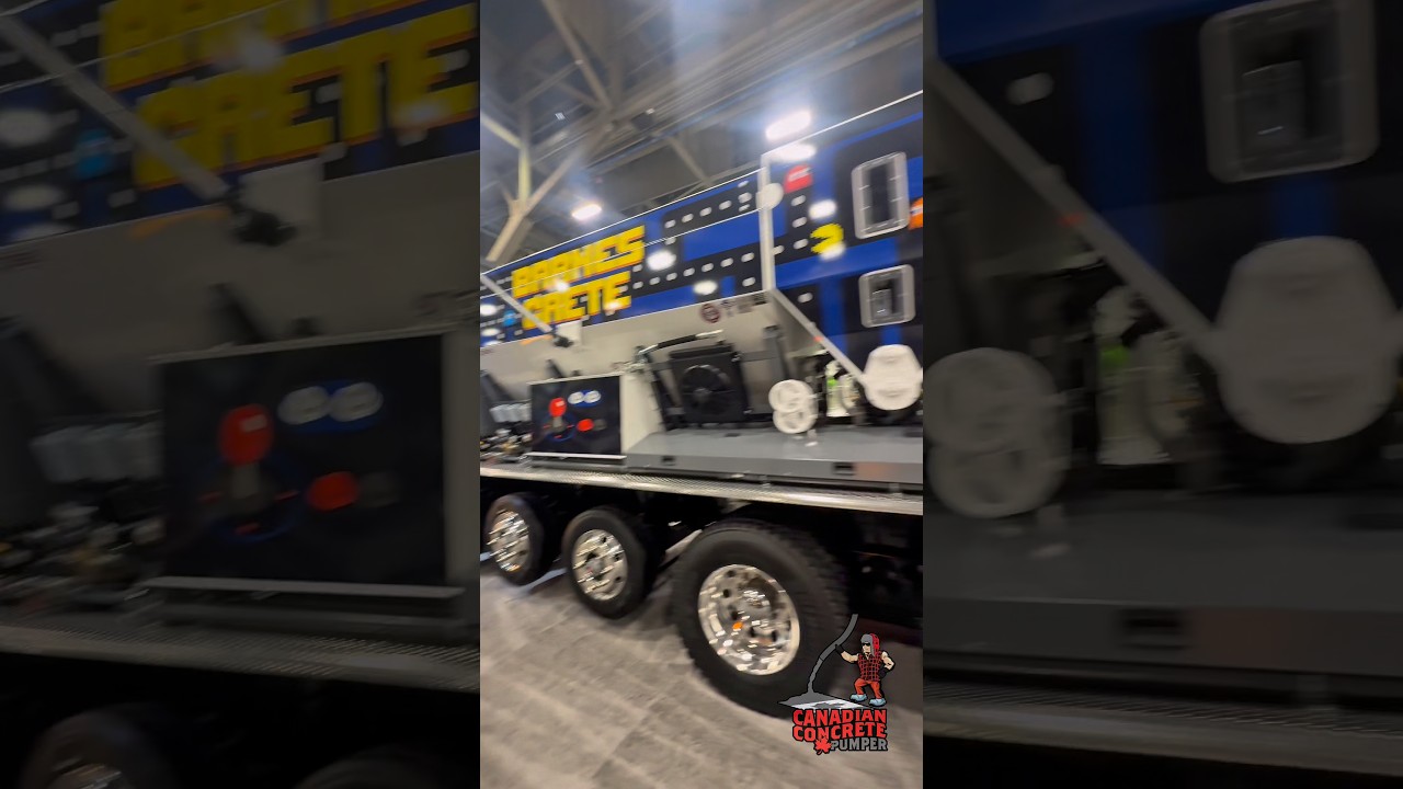 Arcade themed concrete truck at World of Concrete