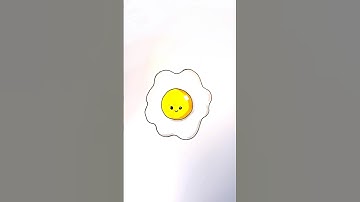 🍳 How to draw an Egg / Easy Line Art - Million Ideas! #easy #draw #coloring #painting #shorts