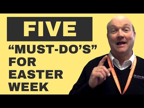 A Pastor's Easter Week Checklist- Five Things That Cannot be Ignored the Week Before Easter