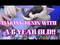 Conversations with a 6 year old making resin earrings | ABSOLUTE NAILS &amp; CRAFTS